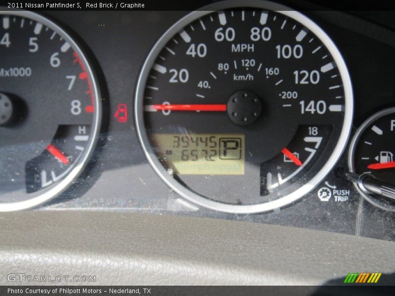 Red Brick / Graphite 2011 Nissan Pathfinder S