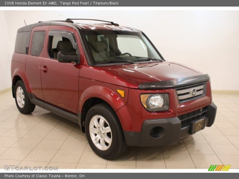 Tango Red Pearl / Titanium/Black 2008 Honda Element EX AWD