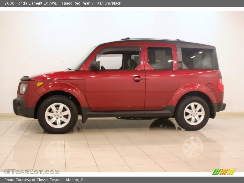 Tango Red Pearl / Titanium/Black 2008 Honda Element EX AWD