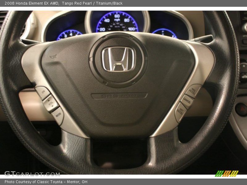 Tango Red Pearl / Titanium/Black 2008 Honda Element EX AWD