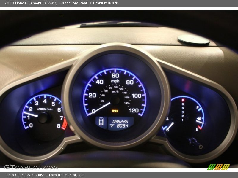 Tango Red Pearl / Titanium/Black 2008 Honda Element EX AWD