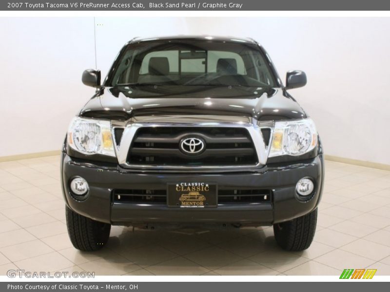 Black Sand Pearl / Graphite Gray 2007 Toyota Tacoma V6 PreRunner Access Cab