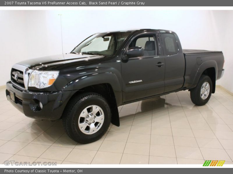 Black Sand Pearl / Graphite Gray 2007 Toyota Tacoma V6 PreRunner Access Cab