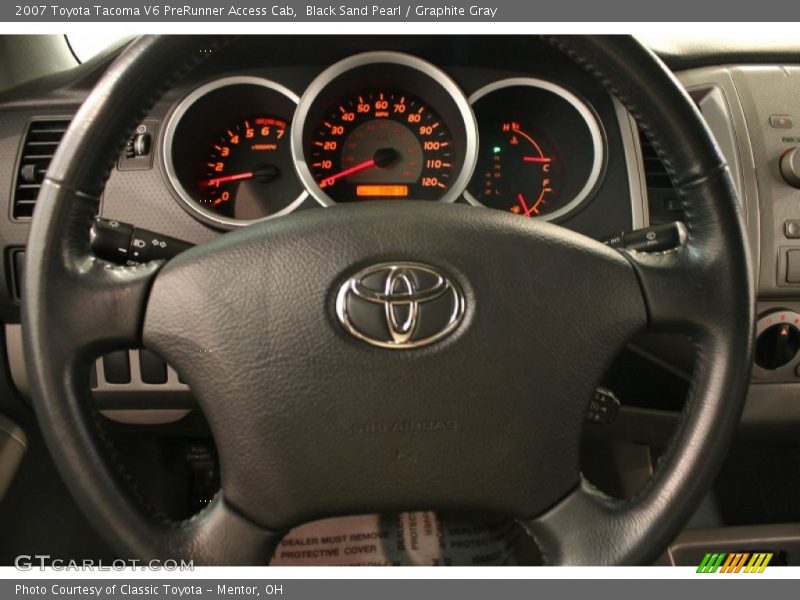 Black Sand Pearl / Graphite Gray 2007 Toyota Tacoma V6 PreRunner Access Cab