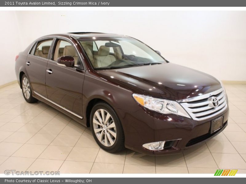 Sizzling Crimson Mica / Ivory 2011 Toyota Avalon Limited