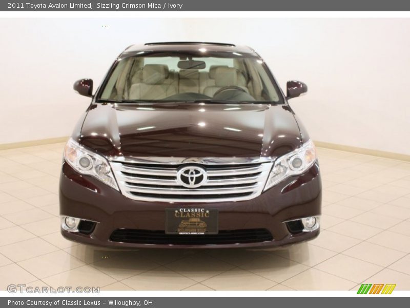 Sizzling Crimson Mica / Ivory 2011 Toyota Avalon Limited