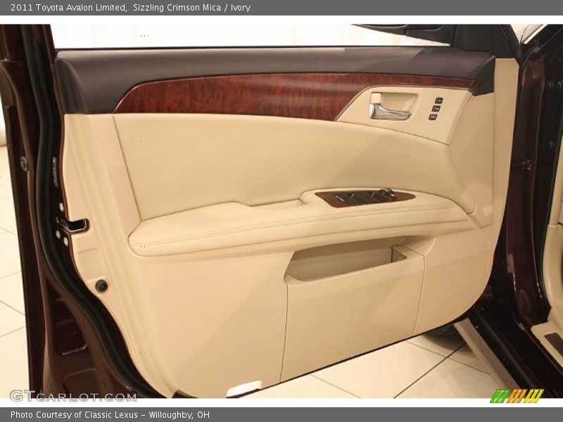 Sizzling Crimson Mica / Ivory 2011 Toyota Avalon Limited