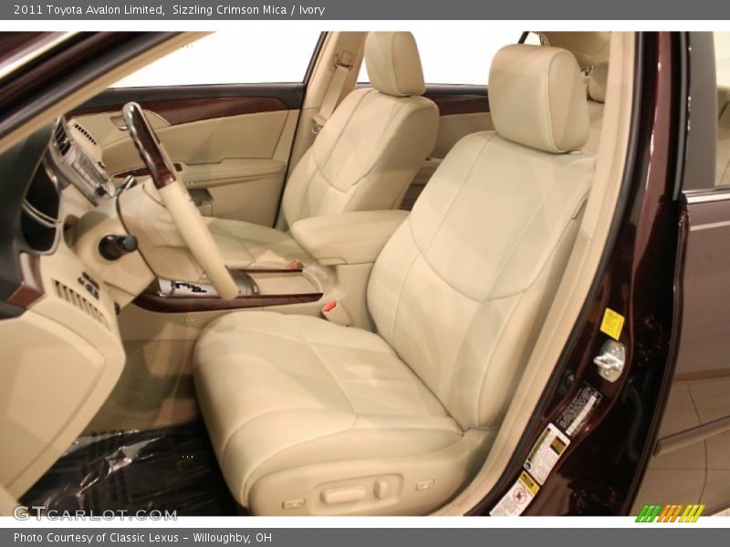 Sizzling Crimson Mica / Ivory 2011 Toyota Avalon Limited