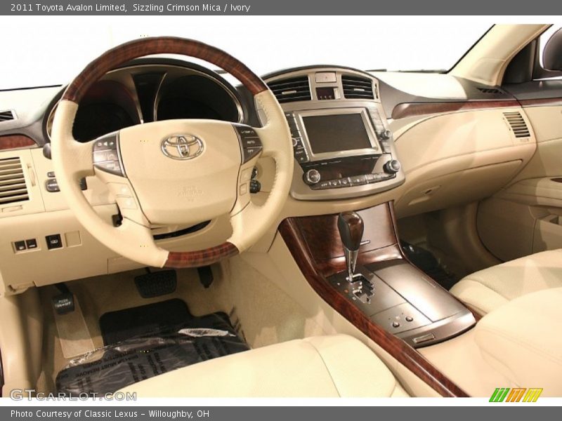 Sizzling Crimson Mica / Ivory 2011 Toyota Avalon Limited