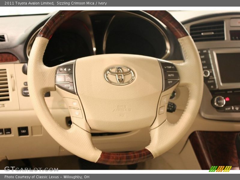 Sizzling Crimson Mica / Ivory 2011 Toyota Avalon Limited