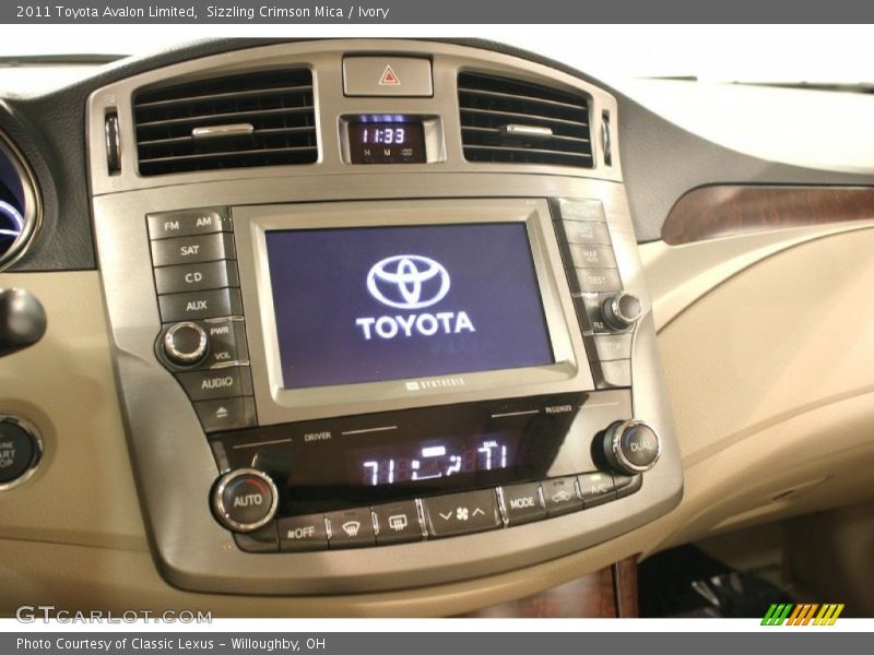 Sizzling Crimson Mica / Ivory 2011 Toyota Avalon Limited
