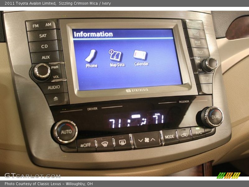 Sizzling Crimson Mica / Ivory 2011 Toyota Avalon Limited