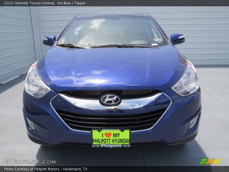 Iris Blue / Taupe 2013 Hyundai Tucson Limited