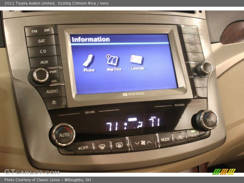 Sizzling Crimson Mica / Ivory 2011 Toyota Avalon Limited