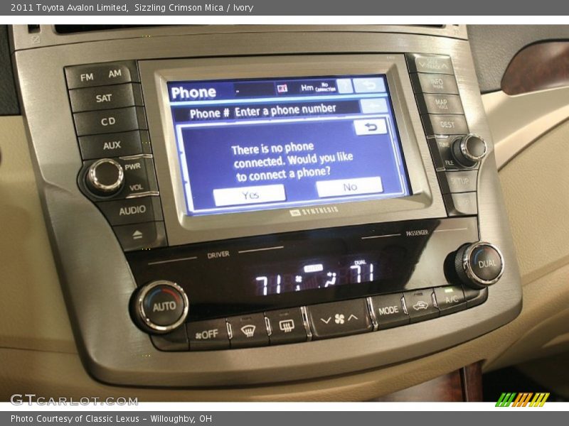 Sizzling Crimson Mica / Ivory 2011 Toyota Avalon Limited