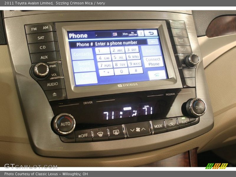 Sizzling Crimson Mica / Ivory 2011 Toyota Avalon Limited