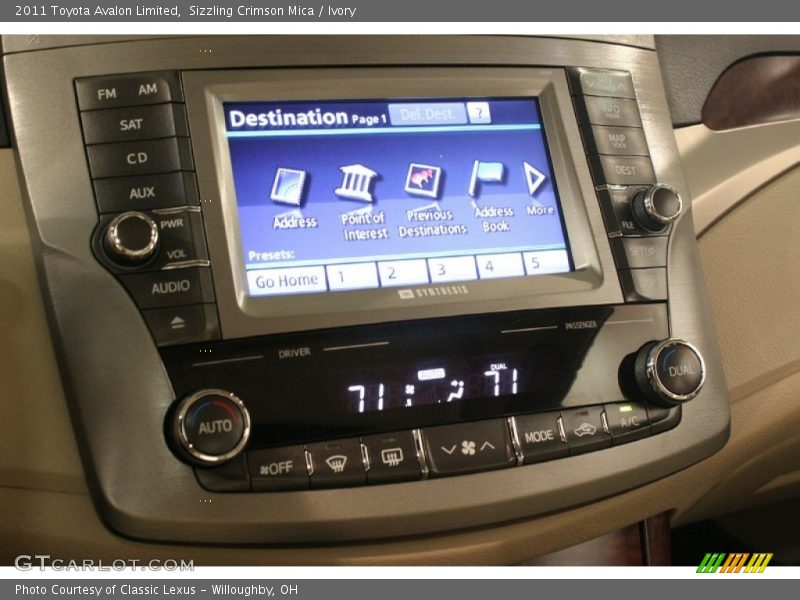 Sizzling Crimson Mica / Ivory 2011 Toyota Avalon Limited