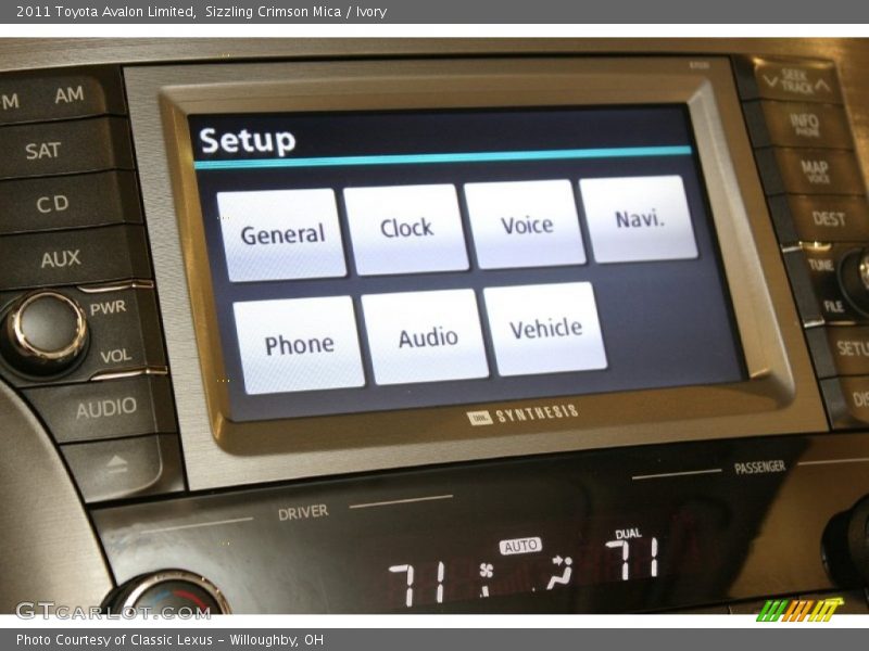 Sizzling Crimson Mica / Ivory 2011 Toyota Avalon Limited