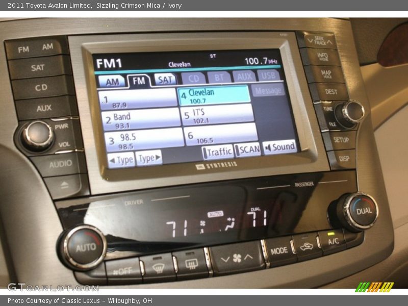 Sizzling Crimson Mica / Ivory 2011 Toyota Avalon Limited