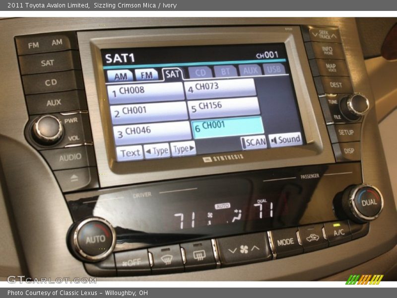 Sizzling Crimson Mica / Ivory 2011 Toyota Avalon Limited