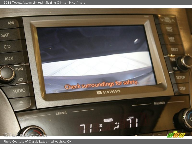 Sizzling Crimson Mica / Ivory 2011 Toyota Avalon Limited