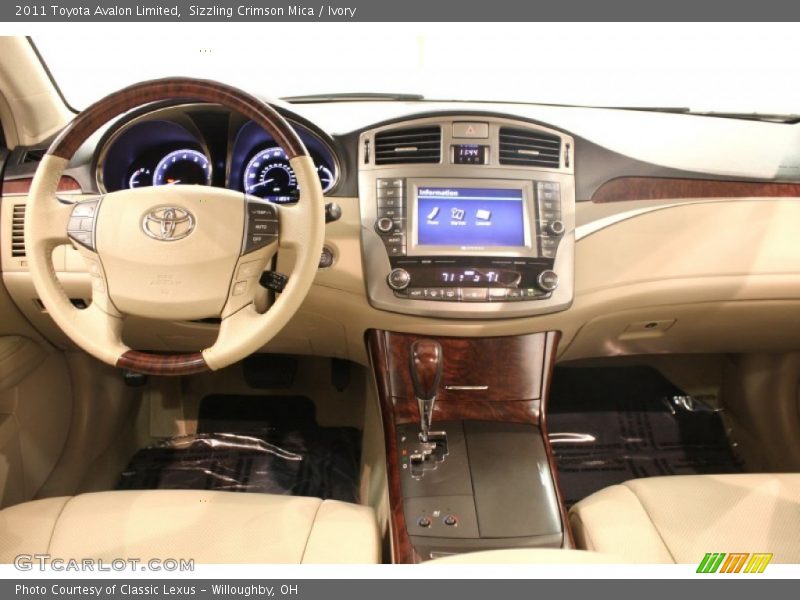 Sizzling Crimson Mica / Ivory 2011 Toyota Avalon Limited