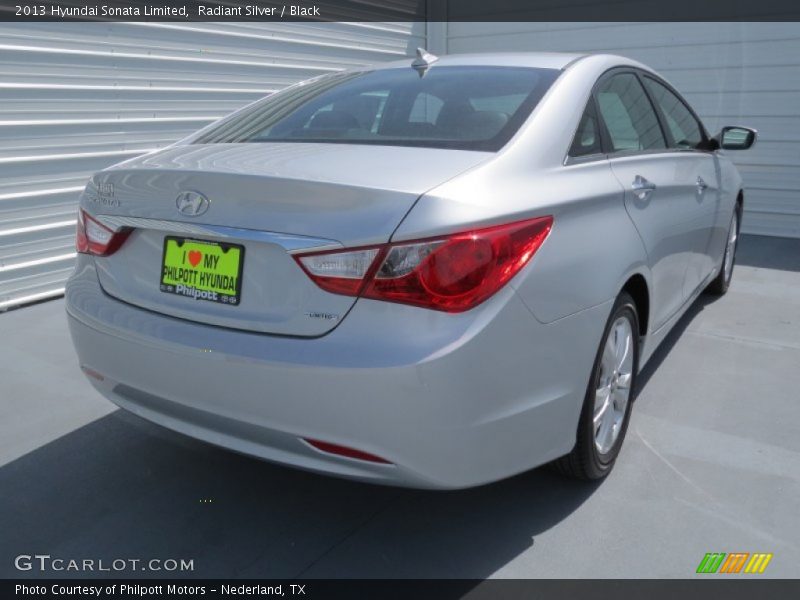 Radiant Silver / Black 2013 Hyundai Sonata Limited