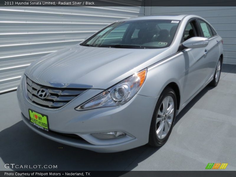 Radiant Silver / Black 2013 Hyundai Sonata Limited