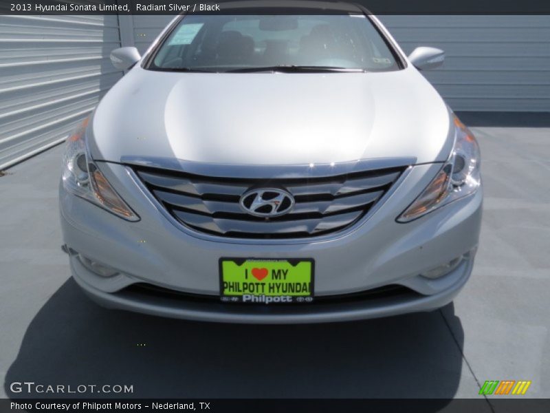 Radiant Silver / Black 2013 Hyundai Sonata Limited