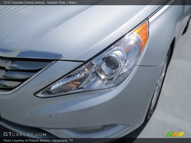 Radiant Silver / Black 2013 Hyundai Sonata Limited