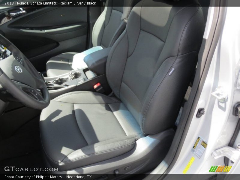 Radiant Silver / Black 2013 Hyundai Sonata Limited