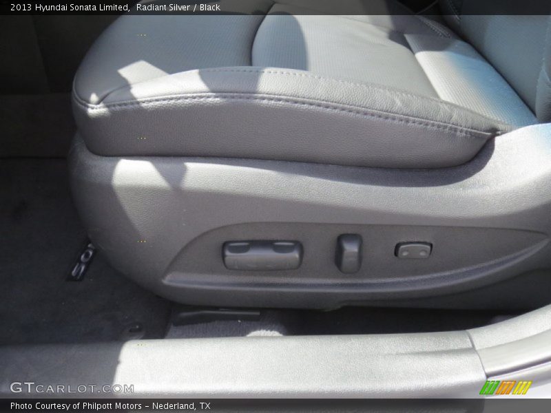 Radiant Silver / Black 2013 Hyundai Sonata Limited