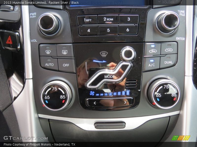 Radiant Silver / Black 2013 Hyundai Sonata Limited