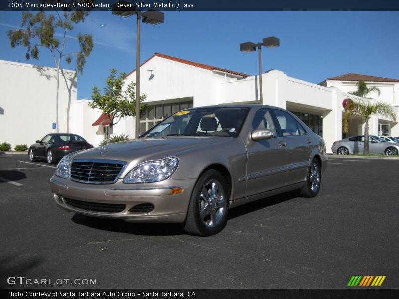 Desert Silver Metallic / Java 2005 Mercedes-Benz S 500 Sedan