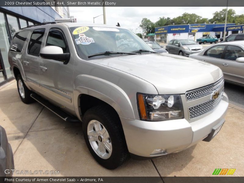 Silver Birch Metallic / Ebony 2009 Chevrolet Suburban LT 4x4