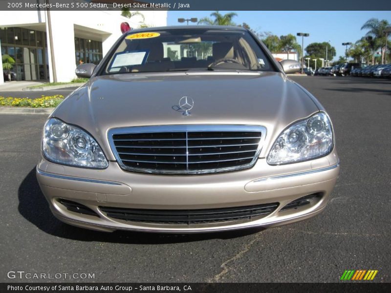 Desert Silver Metallic / Java 2005 Mercedes-Benz S 500 Sedan
