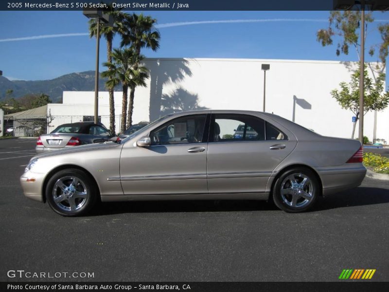 Desert Silver Metallic / Java 2005 Mercedes-Benz S 500 Sedan