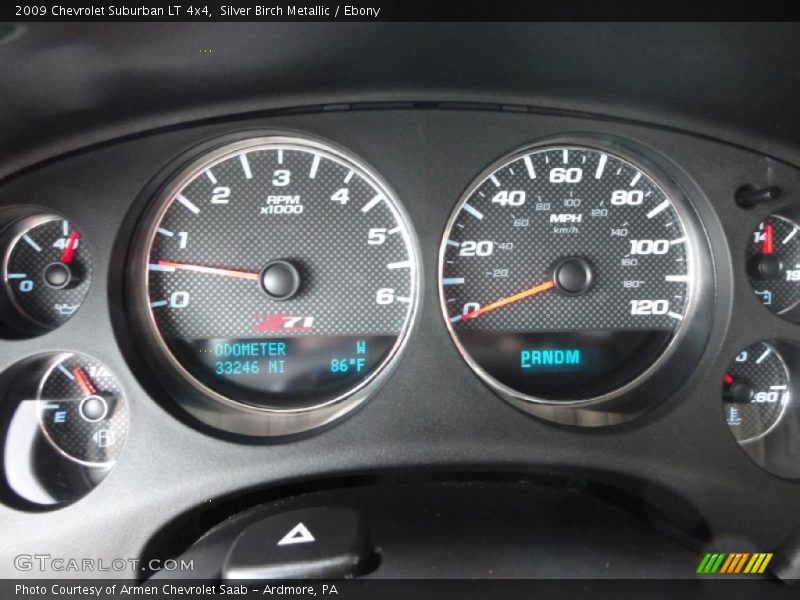 Silver Birch Metallic / Ebony 2009 Chevrolet Suburban LT 4x4