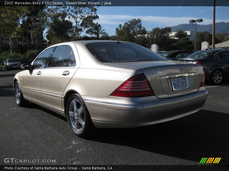 Desert Silver Metallic / Java 2005 Mercedes-Benz S 500 Sedan