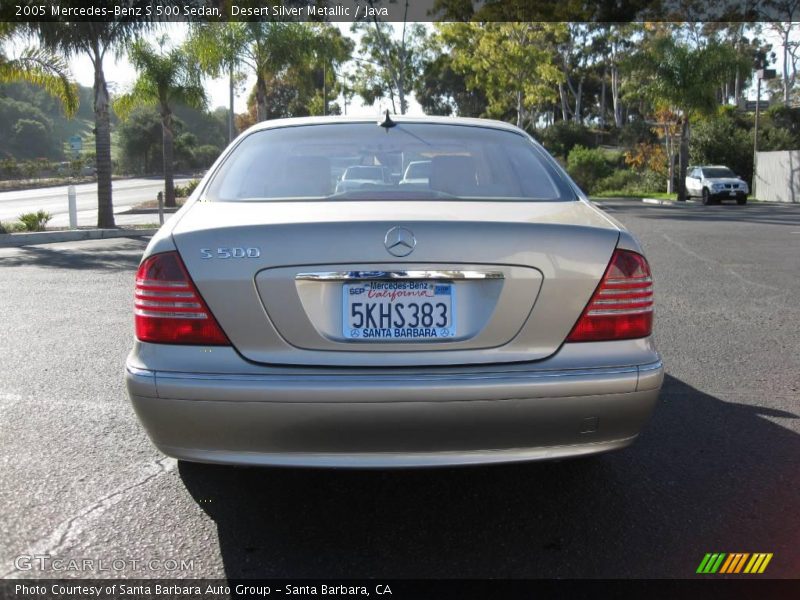 Desert Silver Metallic / Java 2005 Mercedes-Benz S 500 Sedan