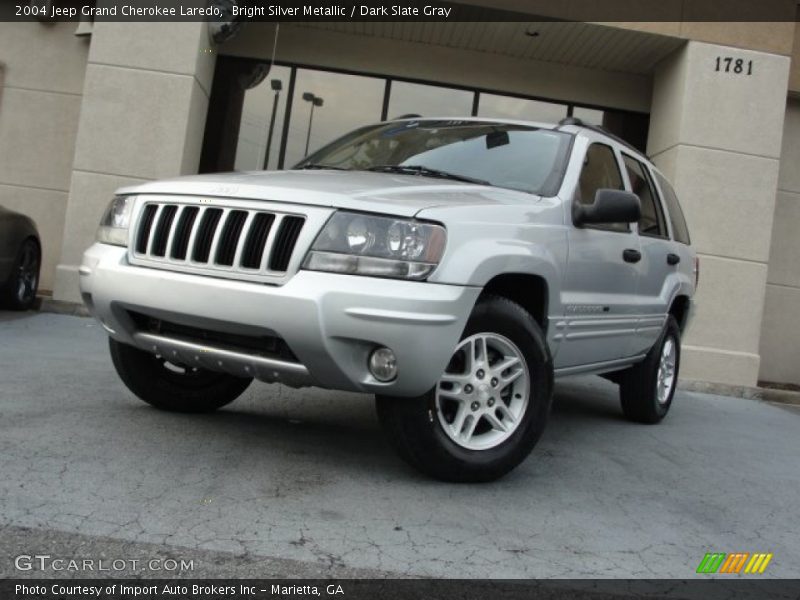 Bright Silver Metallic / Dark Slate Gray 2004 Jeep Grand Cherokee Laredo