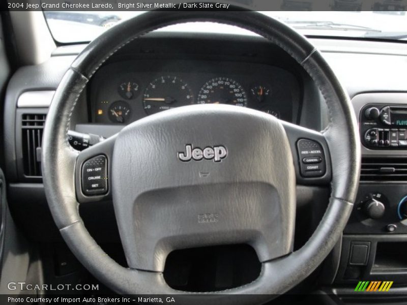 Bright Silver Metallic / Dark Slate Gray 2004 Jeep Grand Cherokee Laredo