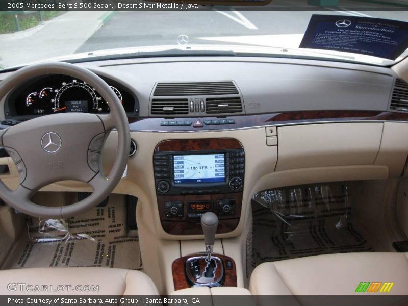 Desert Silver Metallic / Java 2005 Mercedes-Benz S 500 Sedan