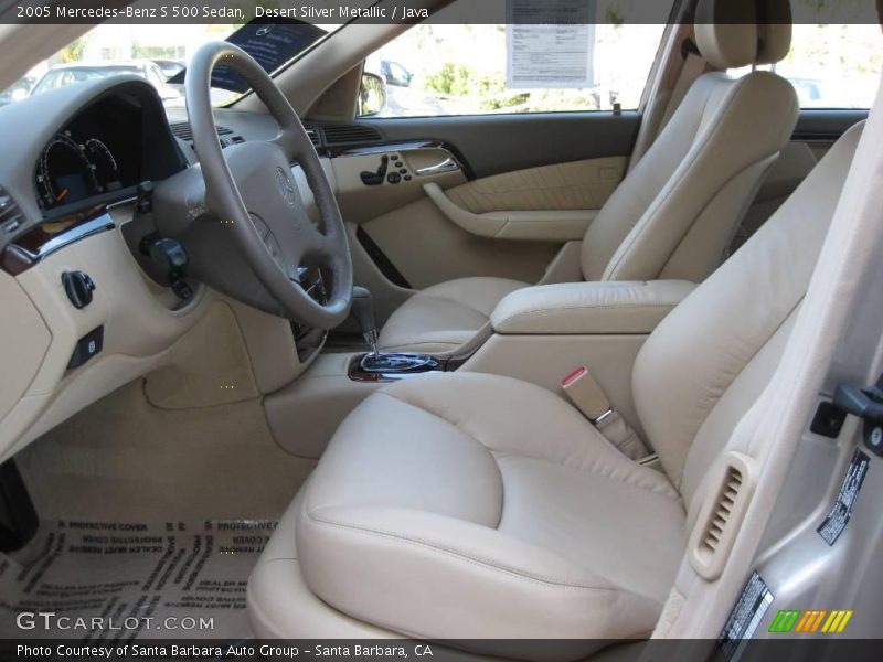 Desert Silver Metallic / Java 2005 Mercedes-Benz S 500 Sedan