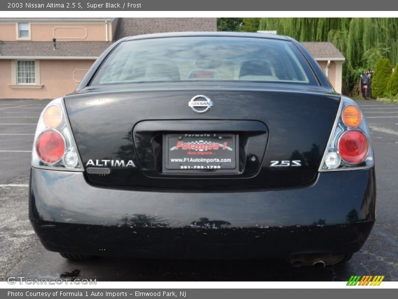 Super Black / Frost 2003 Nissan Altima 2.5 S