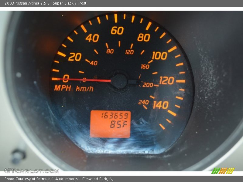 Super Black / Frost 2003 Nissan Altima 2.5 S