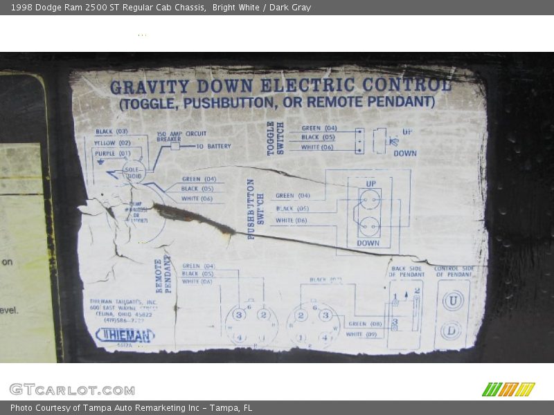 Bright White / Dark Gray 1998 Dodge Ram 2500 ST Regular Cab Chassis