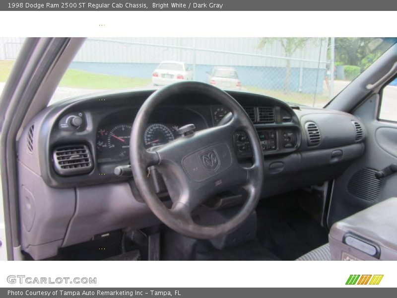 Bright White / Dark Gray 1998 Dodge Ram 2500 ST Regular Cab Chassis