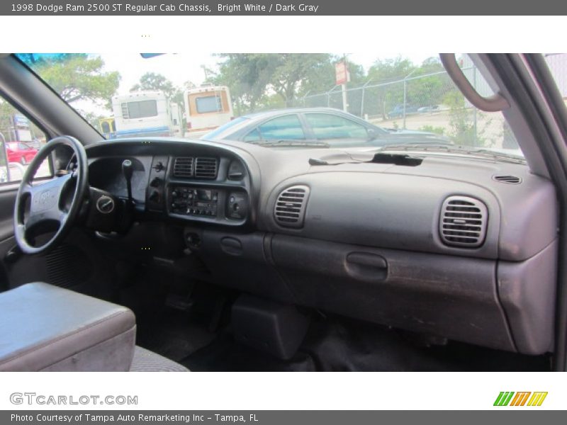 Bright White / Dark Gray 1998 Dodge Ram 2500 ST Regular Cab Chassis