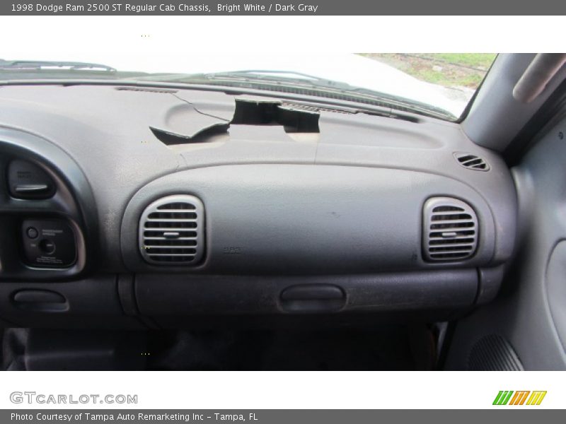 Bright White / Dark Gray 1998 Dodge Ram 2500 ST Regular Cab Chassis